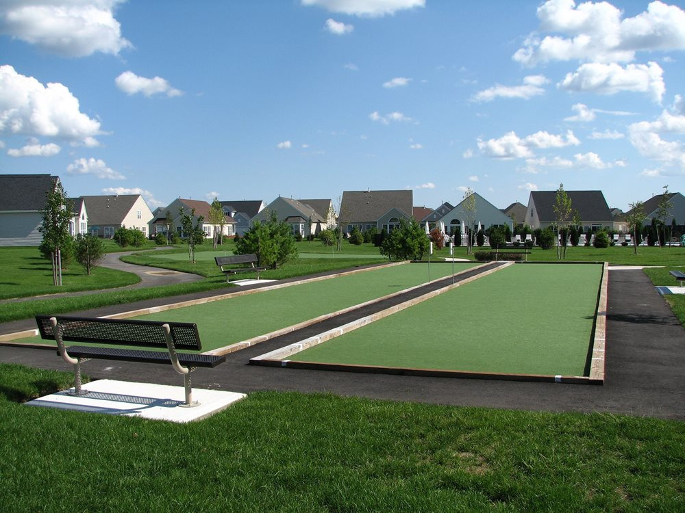 Oakley artificial turf bocce ball court